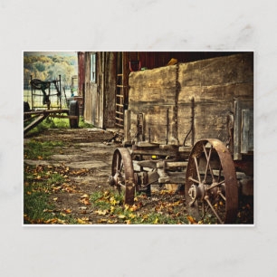 Cartão Postal Old Amish Wagon