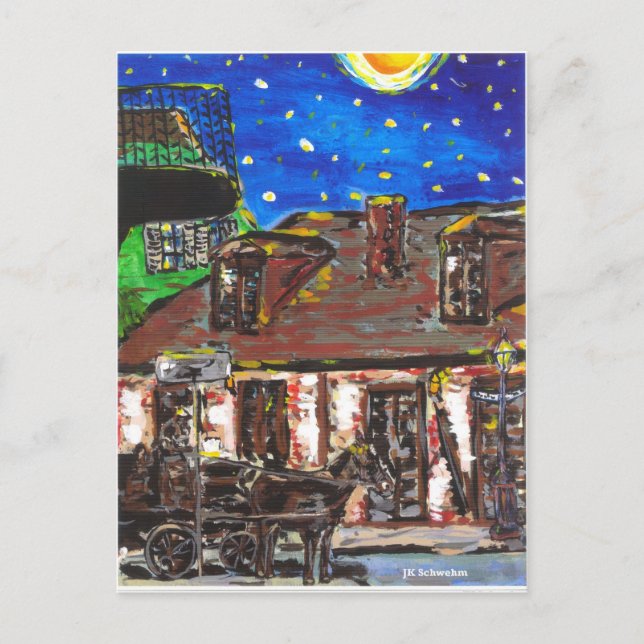 Cartão Postal Old Black Smith Compra francês quarto (Frente)