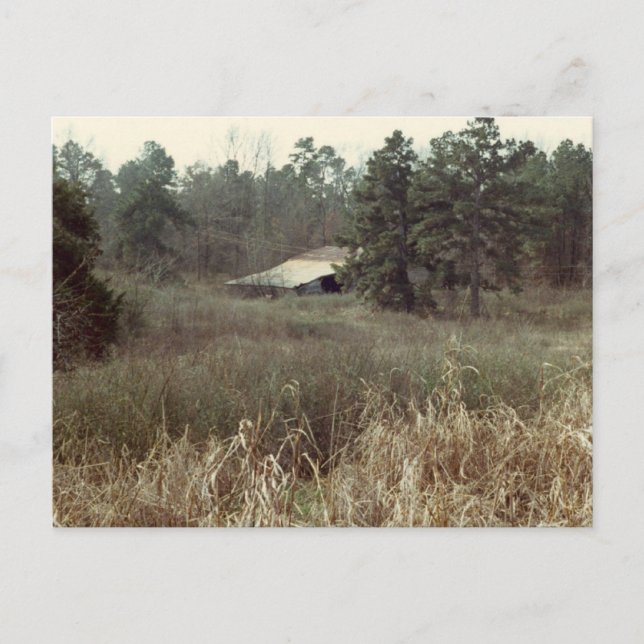 Cartão Postal Old Coushatta Barn (Frente)