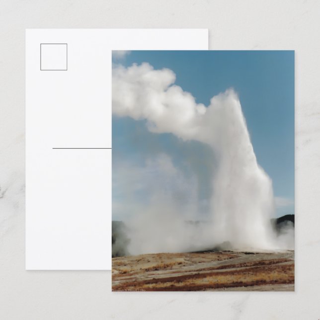 Cartão Postal Old Faithful 2009 (Frente/Verso)