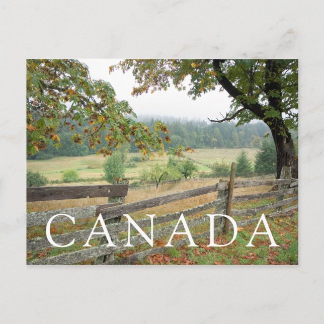 Cartão Postal Old Fence On A Farm (Frente)