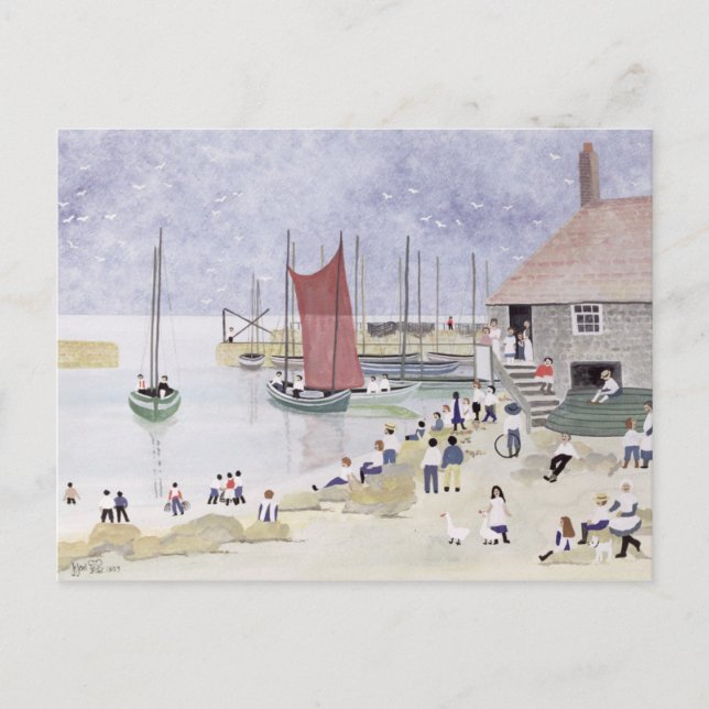 Cartão Postal Old Mousehole 1993 (Frente)