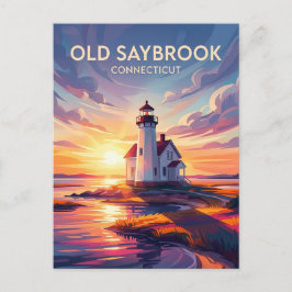 Cartão Postal Old Saybrook, Connecticut, Estados Unidos