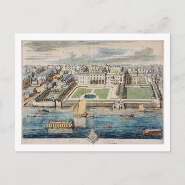 Cartão Postal Old Somerset House na cadeia, gravada por Jean (Frente)