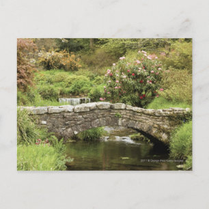 Cartão Postal Old Stone Bridge Across A Stream In Dartmoor Park