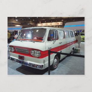 Cartão Postal Old White Van