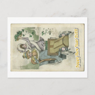 Cartão Postal Oldtimer happy new year 2022