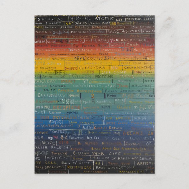 Cartão Postal Óleo da ligação 2014 de Sun em canvas (Frente)