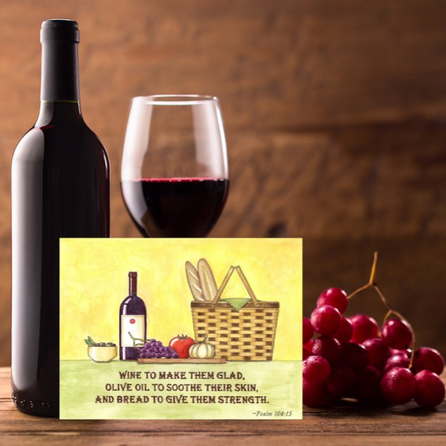 Cartão Postal Óleo de Vinho e Cartão-postal Inspirador Comprimid (Criador carregado)