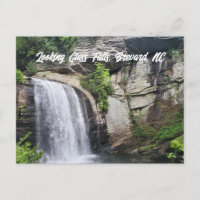 Olhando Glass Falls Brevard Carolina do Norte