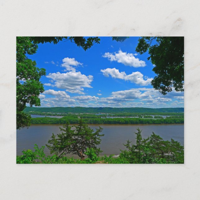 Cartão Postal Olhando o poderoso Mississippi (Frente)