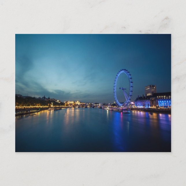 Cartão Postal Olhando para o Tâmisa (Frente)