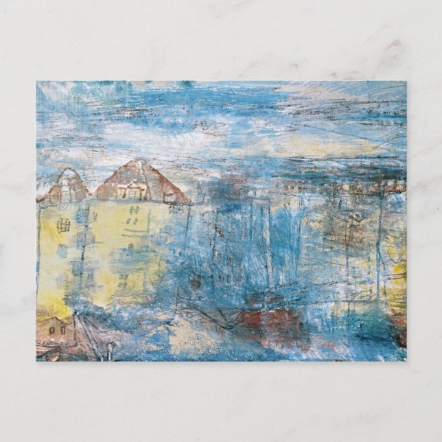 Cartão Postal Olhando para uma Praça, 1912 por Paul Klee (Frente)