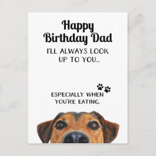 Cartão Postal Olhe Para Você Papai Divertido Feliz Aniversário