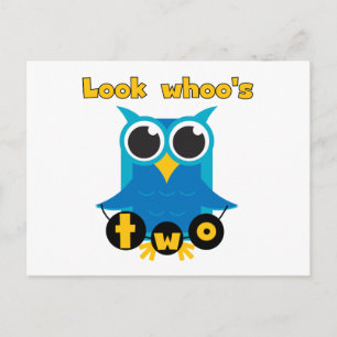 Cartão Postal Olhe Quem é 2 Camisetas e Presentes de Aniversário