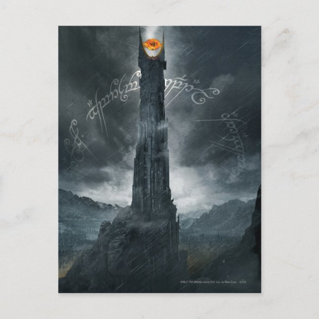 Cartão Postal Olho da composição de Sauron (Frente)