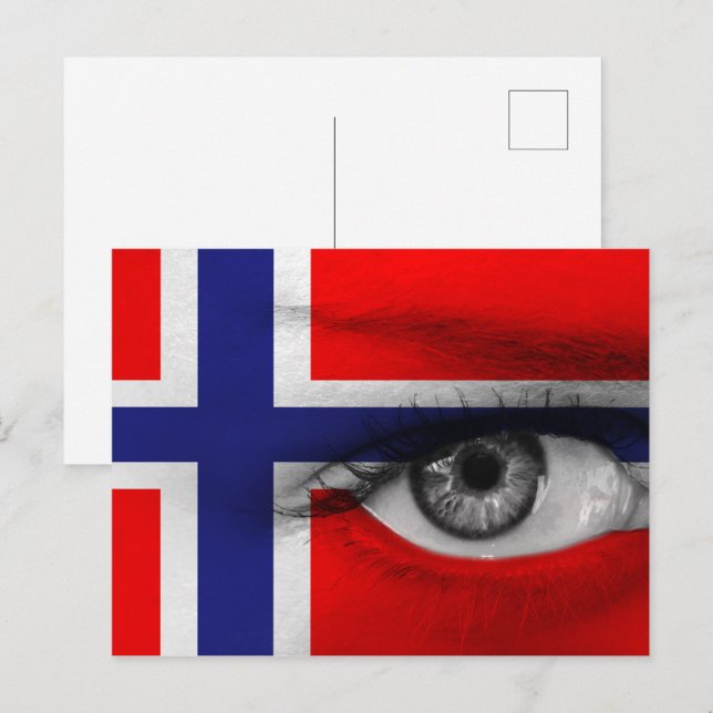 Cartão Postal Olho da Noruega (Frente/Verso)