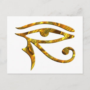 Cartão Postal Olho de Horus - OURO