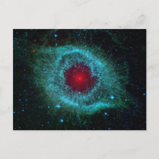 Cartão Postal Olho empoeirado da Nebulosa Helix por Telescópio S (Frente)