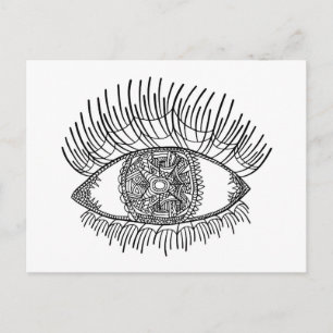 Cartão Postal Olho Inspirado