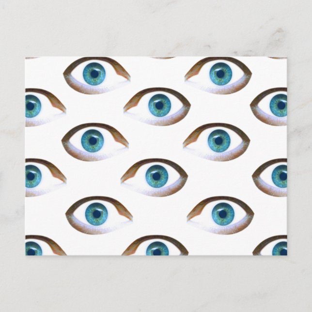 Cartão Postal olhos azuis (Frente)