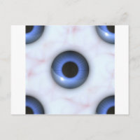 olhos azuis assustadores