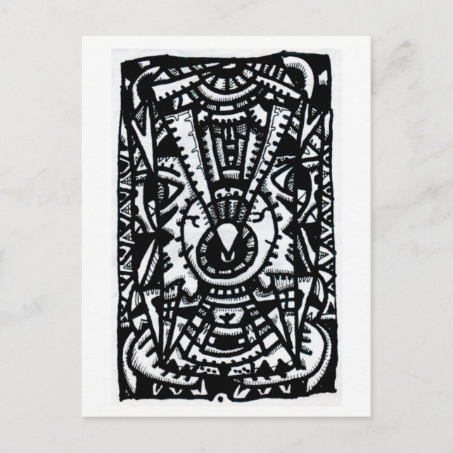 Cartão Postal Olhos de Brian Benson (Frente)