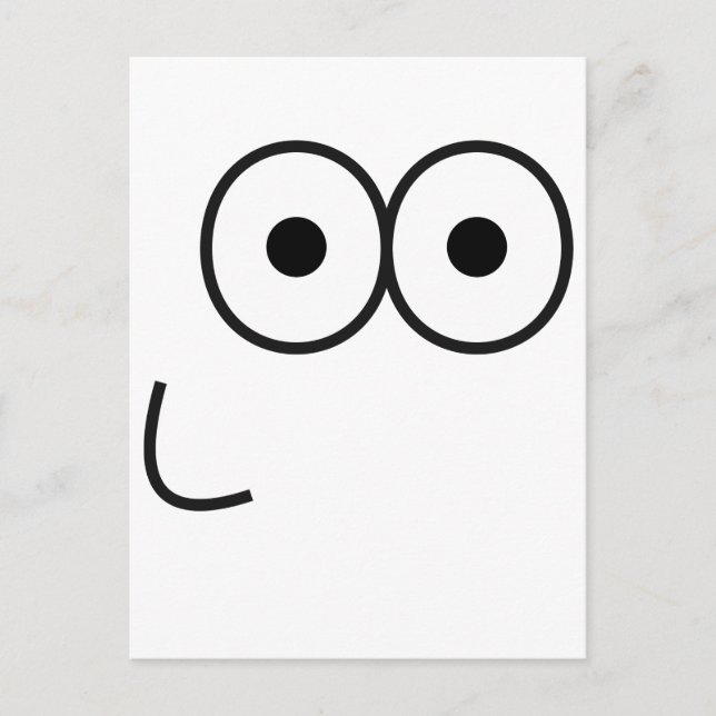 Cartão Postal Olhos e Boca Felizes - Cartão-postal (Frente)