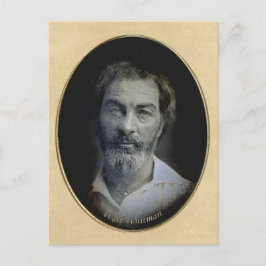Cartão Postal Olhos Pensados do Poeta Walt Whitman