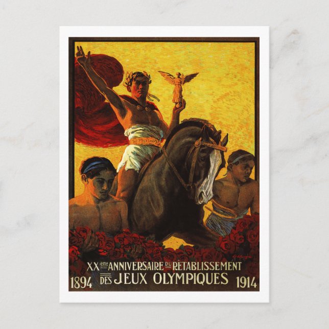 Cartão Postal Olimpíadas Jeux (Frente)