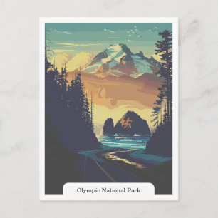 Cartão Postal Olimpiadas National Park, Washington EUA