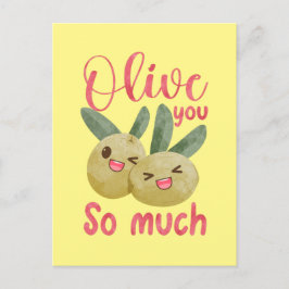 Cartão Postal Oliva-Te Tão Engraçado Comida.