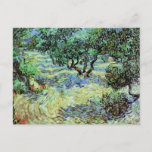 Cartão Postal Olive Grove, Vincent van Gogh<br><div class="desc">Óleo na canvas, 73 x 93 cm. Kansas City, MO, Museu Nelson-Atkins de Belas Artes F 715, JH 1759 Vincent Willem van Gogh (30 de março de 1853 - 29 de julho de 1890) foi um artista Poste-impressionista neerlandês. Algumas de suas pinturas estão agora entre as obras de arte mais...</div>