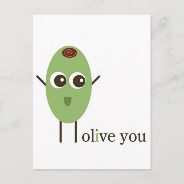 Cartão Postal Olive You (Frente)