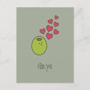 Cartão Postal "Olive You!"