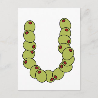 Cartão Postal Olive You "I Love You"