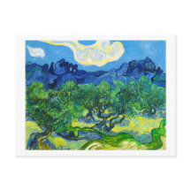 Oliveiras com os Alpilles ao Fundo