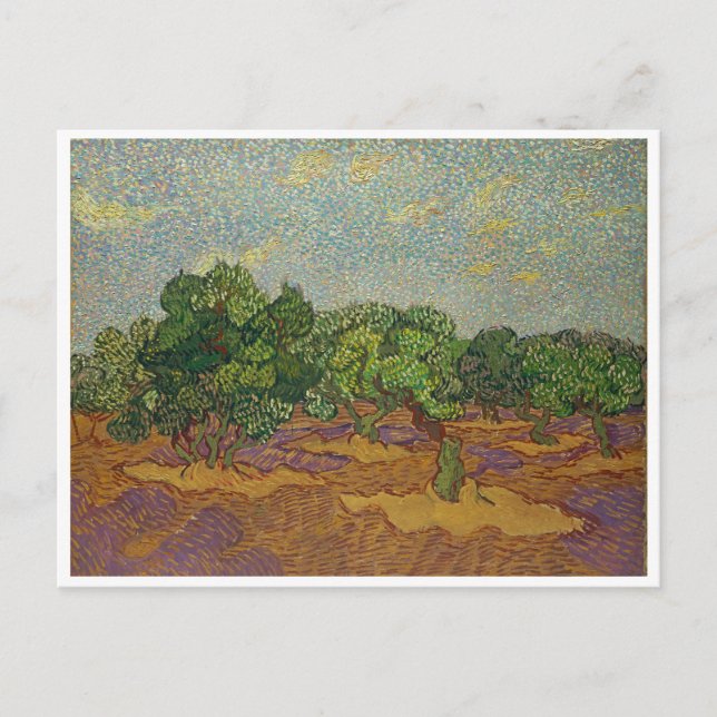 Cartão Postal Oliveiras, Van Gogh (Frente)