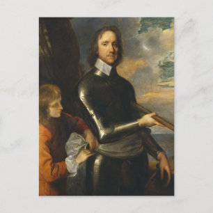 Cartão Postal Oliver Cromwell por Robert Walker