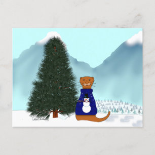 Cartão Postal Oliver Encontra Sua Árvore De Natal