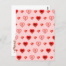 Oliver The Otter Dia de os namorados Pattern