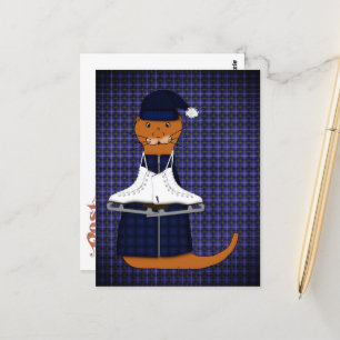 Cartão Postal Oliver The Otter Skates