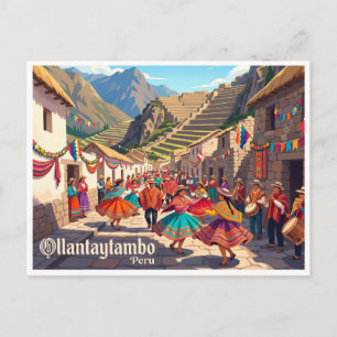 Cartão Postal Ollantaytambo Peru