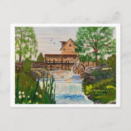 Cartão Postal Olmstead's Mill, Condado de Warren, IL c. 1983 MEJ