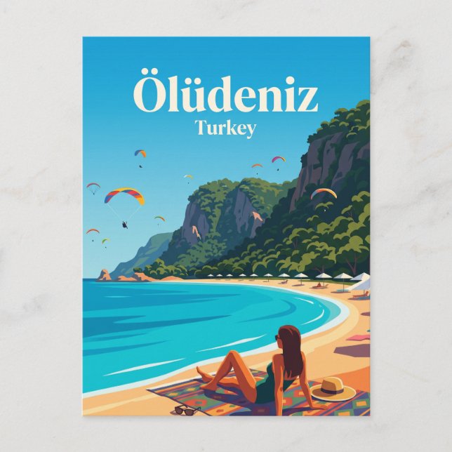 Cartão Postal Ölüdeniz Turquia (Frente)