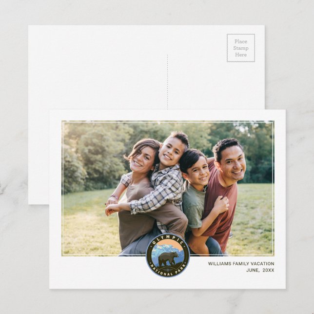 Cartão Postal Olympic National Park (Frente/Verso)