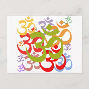 Cartão Postal Om