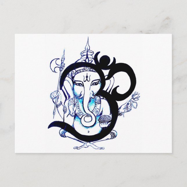 Cartão Postal OM - Ganesha (Frente)