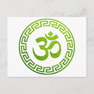 Cartão Postal Om Hindu, Símbolo Om, Logotipo Om, Aum