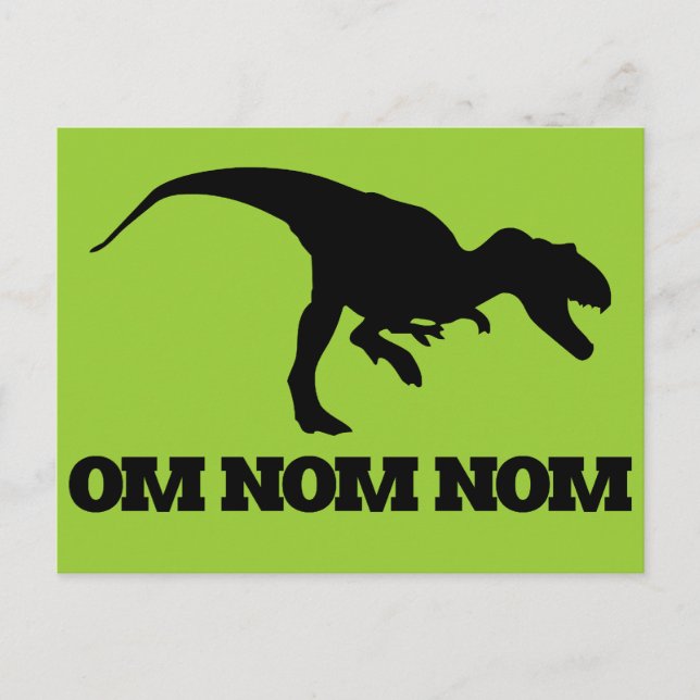 Cartão Postal Om Nom Nom (Frente)